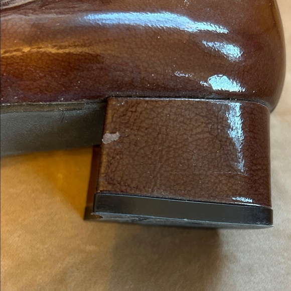 Brown Patent Leather Loafers - Picture 7 of 9